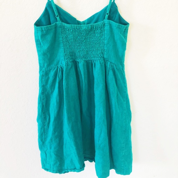 Turquoise Linen Dress 👗 from Urban Outfitters - Picture 7 of 7